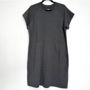 The North Face Shirt Dress Women’s XL Gray Cotton Blend Pocket Travel Athleisure